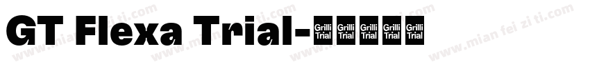 GT Flexa Trial字体转换